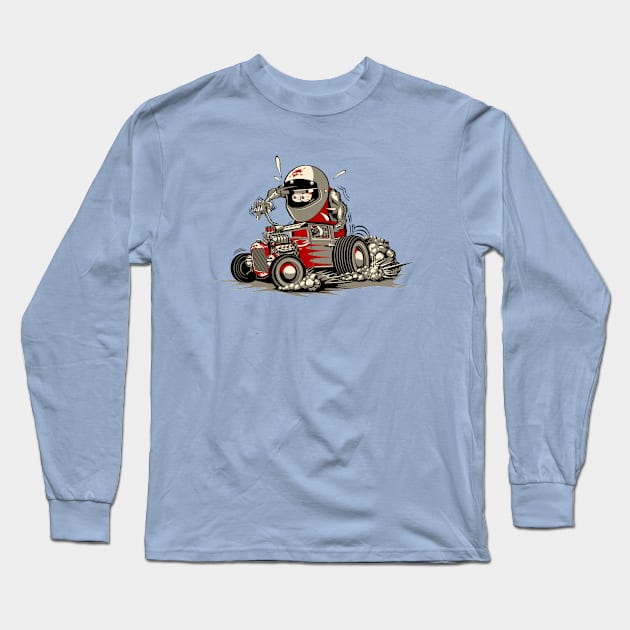 Cartoon retro rat rod Long Sleeve T-Shirt by Mechanik